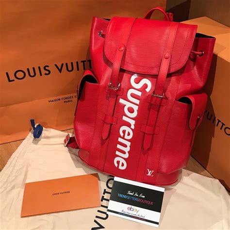 supreme louis vuitton bag price